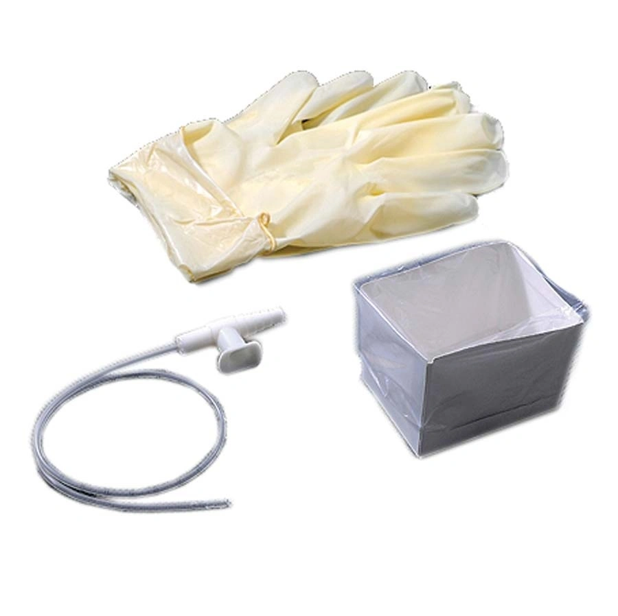 Latex Free Disposable Medical Sterile Suction Catheter Kit with Vinyl Gloves