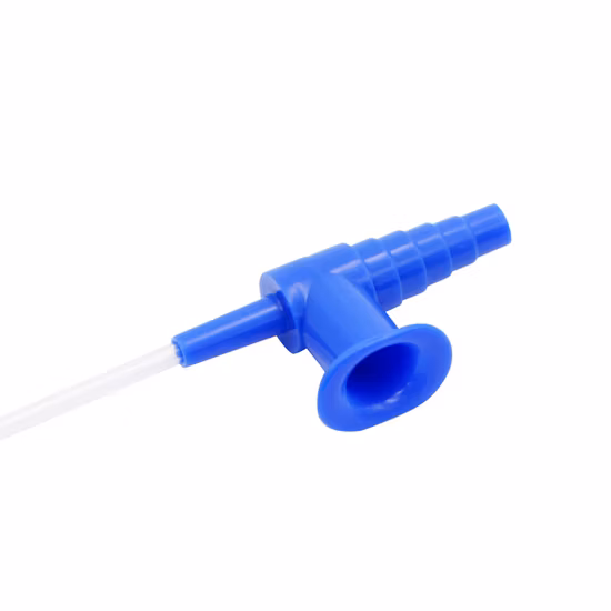 Catéter de succión de PVC desechable CE FDA con válvula de control