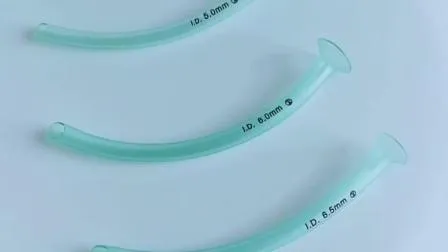 Vía aérea nasofaríngea de silicona reforzada de alta calidad desechable