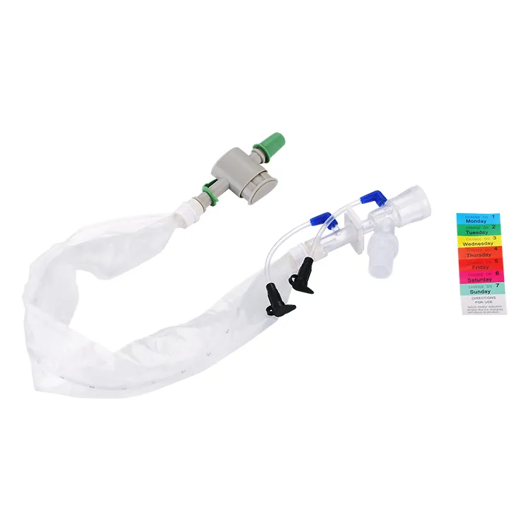Catéter de succión cerrado estéril disponible médico 72 horas F12